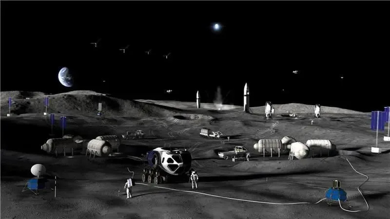 NASA's Moon Base Phase 3 creator's concept. (CREDIT: NASA)