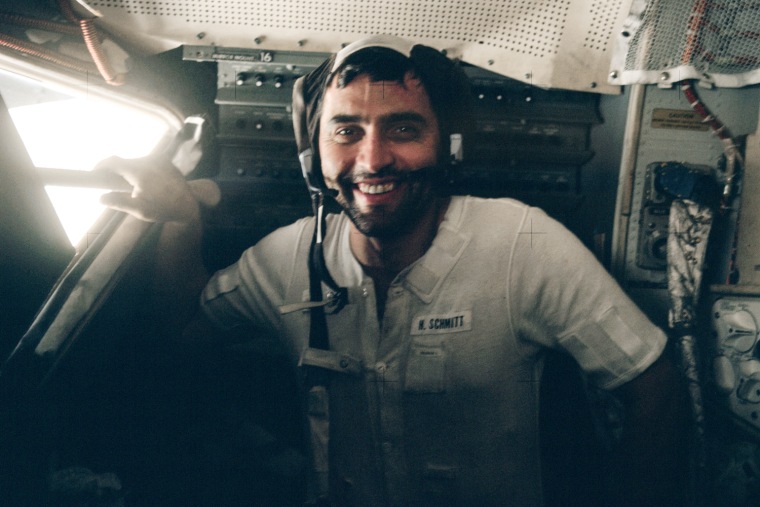 Harrison H. Schmitt in the Lunar Module LM
