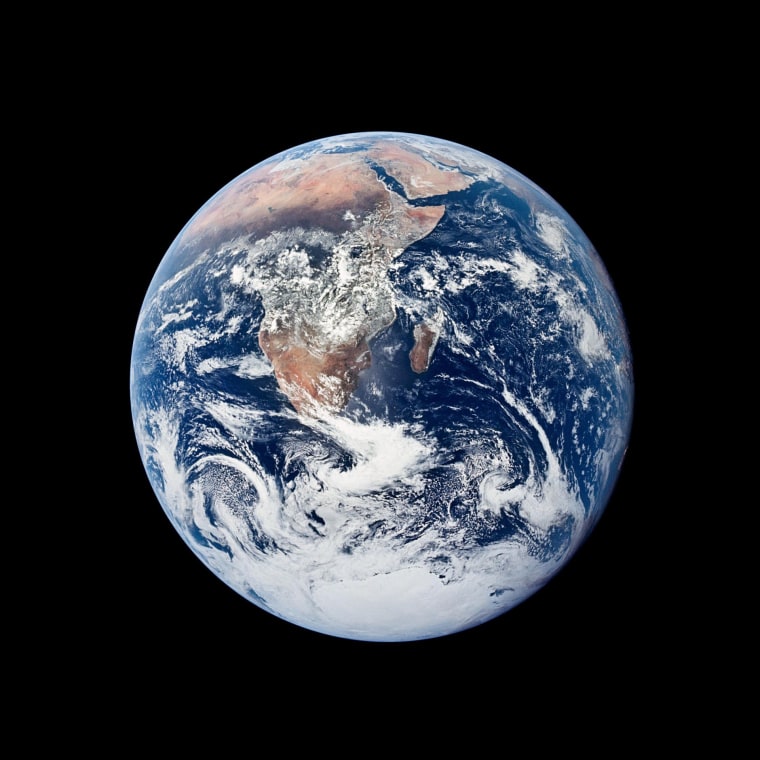 A view of the Earth in space